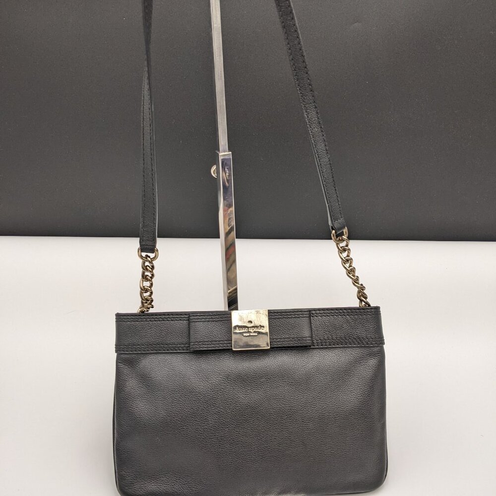 KATE SPADE Black Leather Shoulder Crossbody Bag